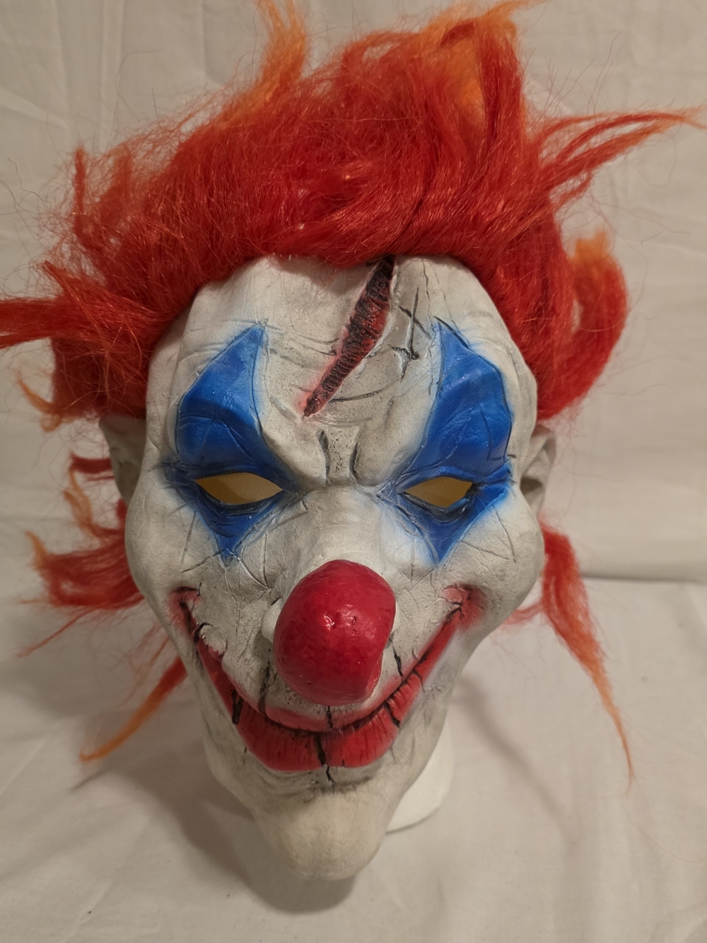 Halloween Clown Mask Spooky Creepy IT Costume Cosplay Dress Up Preowned